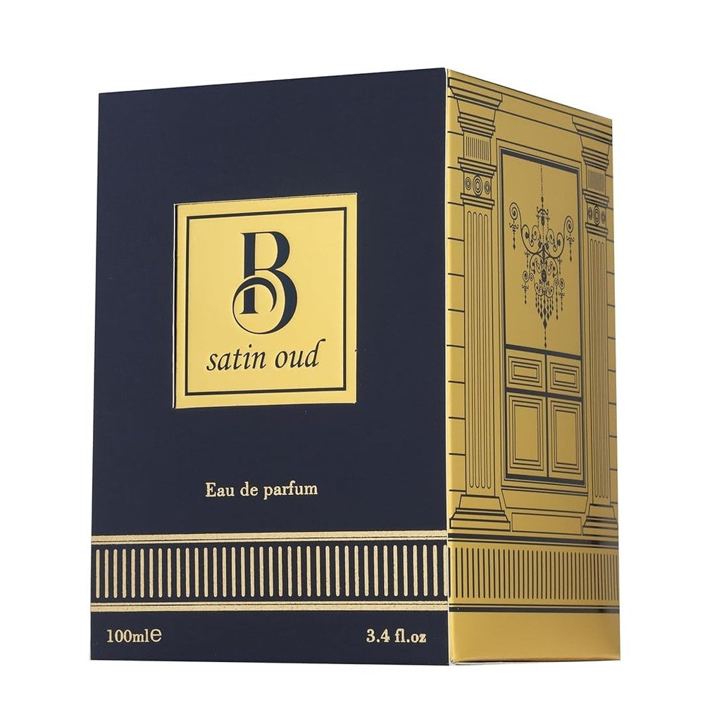Fragrance World B-Satin Oud EDP Unisex 3.4 Fl Oz (B-Satin Oud) - Medaid International
