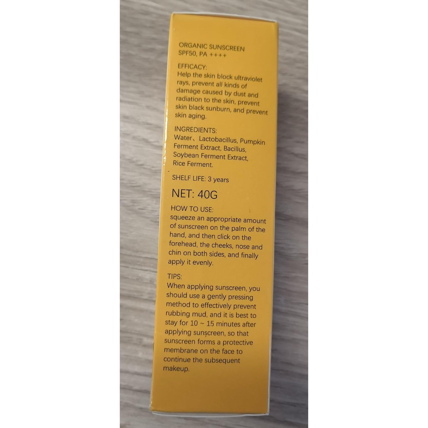 Hotiary Organic Face Sunscreen, Rice & Probiotics Sunscreen SPF 50, Sunblock Sun Cream SPF 50 Lotion Cream Medium Sun Protection Immediate UVA/UVB Protection PA++++ for Face Body, Water Resistant - Medaid International