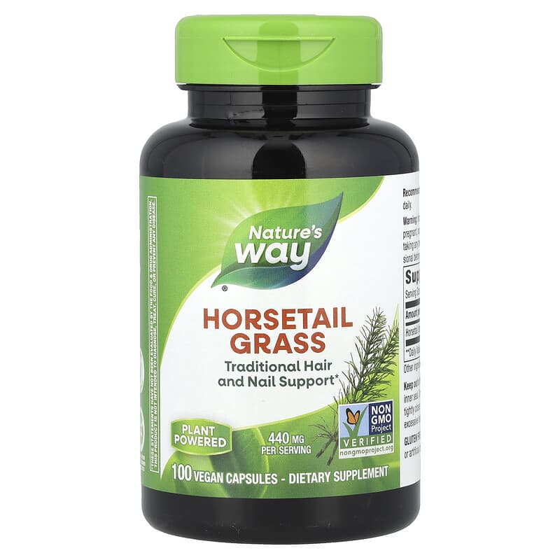 Nature's Way, Horsetail Grass, 440 mg, 100 Vegan Capsules - Medaid International