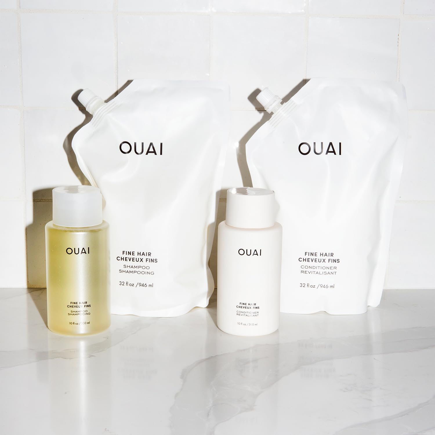 Ouai (300ml, Shampoo) - Fine Shampoo. Bring Fine Hair to the Next Level with Strengthening Keratin, Biotin and Chia Seed Oil. Hair is Left Clean, Bouncy and Voluminous. Free from Parabens, Sulphate... - Medaid International