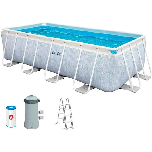 Chevron Prism Rectangular Pool Set 400x200x100 cm - Medaid International