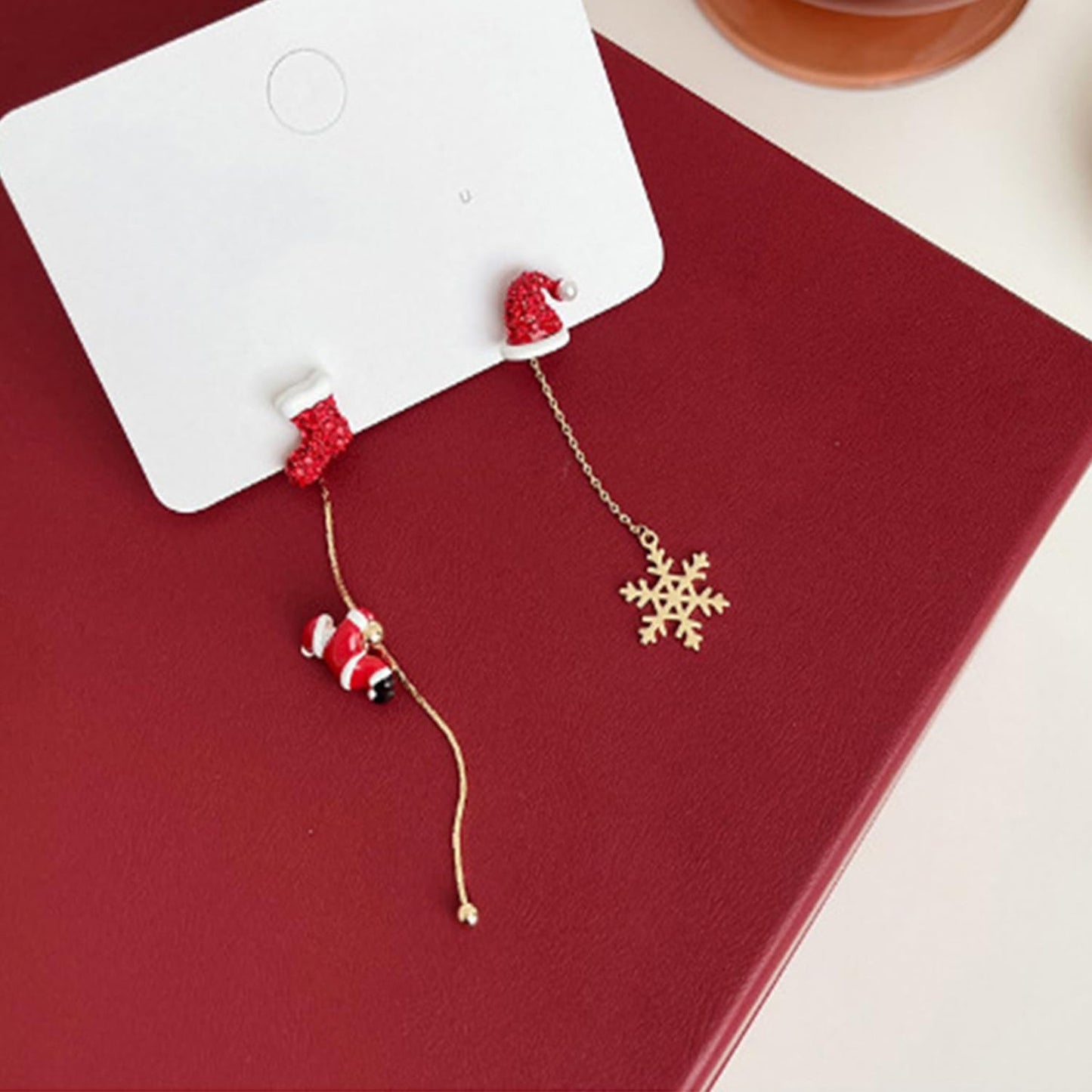 Christmas Earrings for Women - Snowflake, Santa Claus, Tree, Crystal Sock, Hat Dangle Tassel Earrings - Merry Christmas Jewelry Gifts (Snowflake) - Medaid International