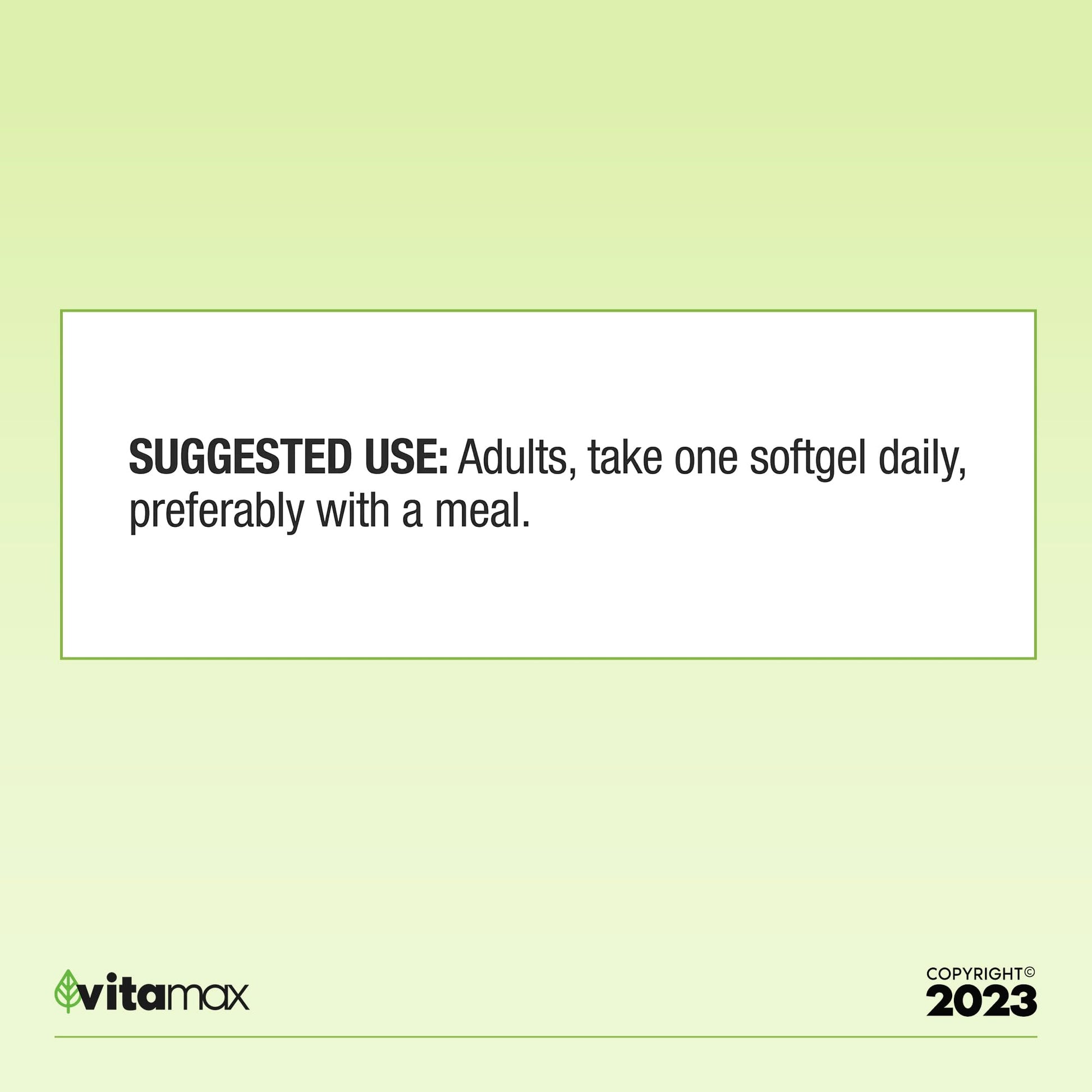 Generic Spring Valley Omega-3 from Fish Oil 1000 mg, Maximum Care, 180 Count + Exclusive VitaMax Vitamin Guide (2 Items) - Medaid International