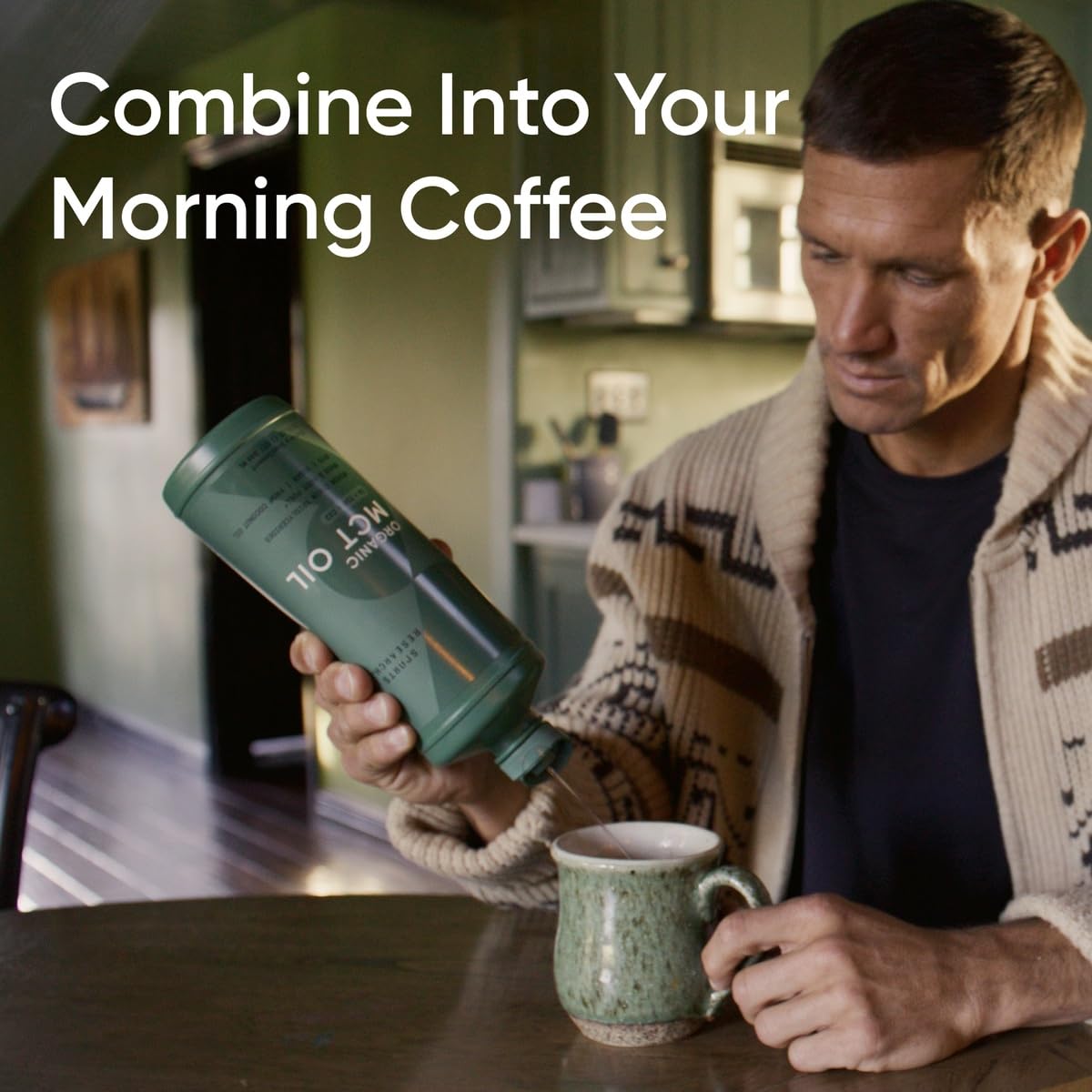 Sports Research Organic MCT Oil - Keto & Vegan MCTs C8, C10, C12 from Coconuts - Fatty Acid Brain & Body Fuel, Non-GMO & Gluten Free - Flavorless Oil, Perfect in Coffee, Tea & Protein Shakes - 32 oz - Medaid International