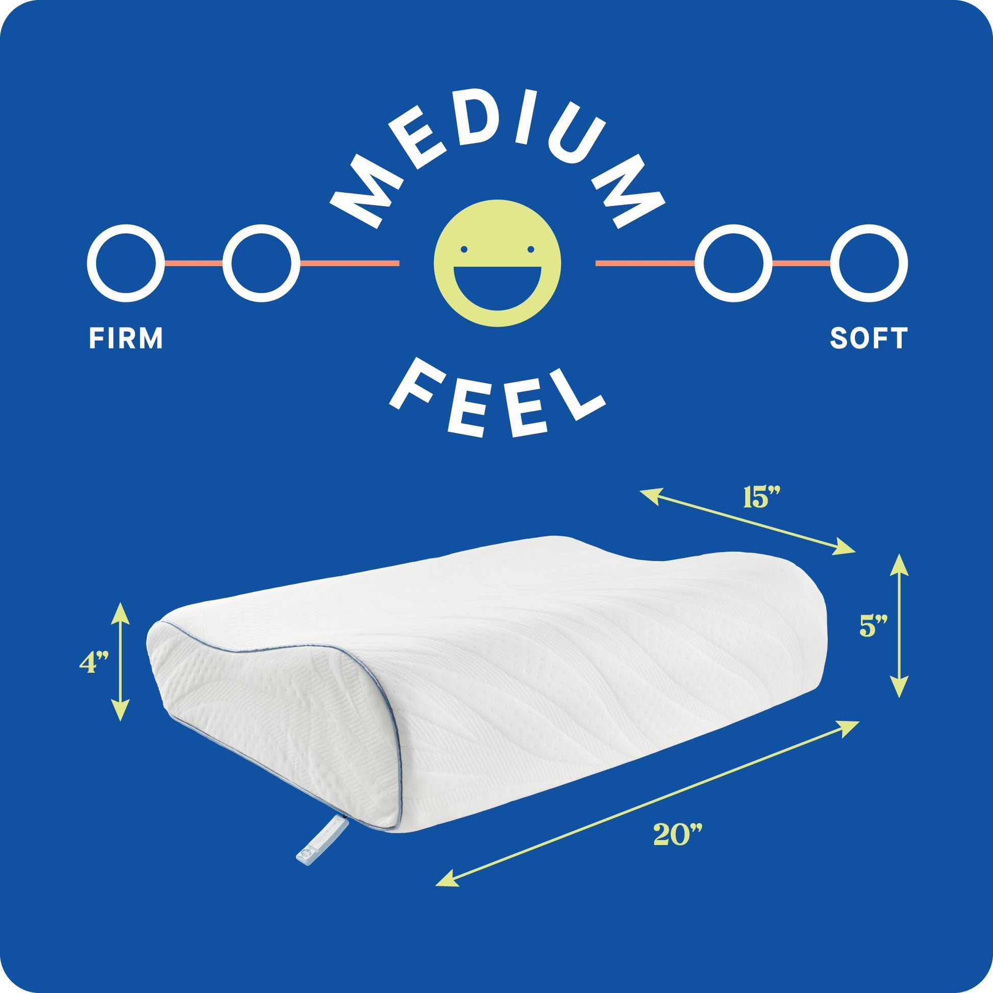 SEALY Dreamlife Standard Size Contour Memory Foam Pillow with Surface Guard Technology, Removable Machine-Washable Cover, 1 Year Limited Warranty - Medaid International
