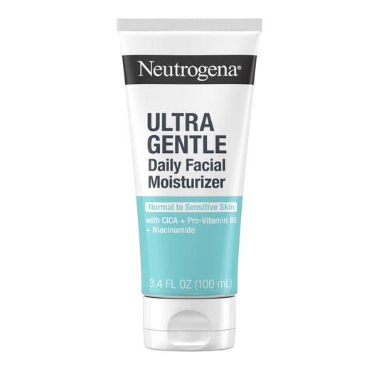 Neutrogena Fragrance Free Daily Facial Moisturizer, Face & Neck Moisturizer for Sensitive Skin with Vitamin B3, Pro-Vitamin B5 & Vitamin E Supports Skin's Dynamic Barrier, 3.4 fl. oz - Medaid International