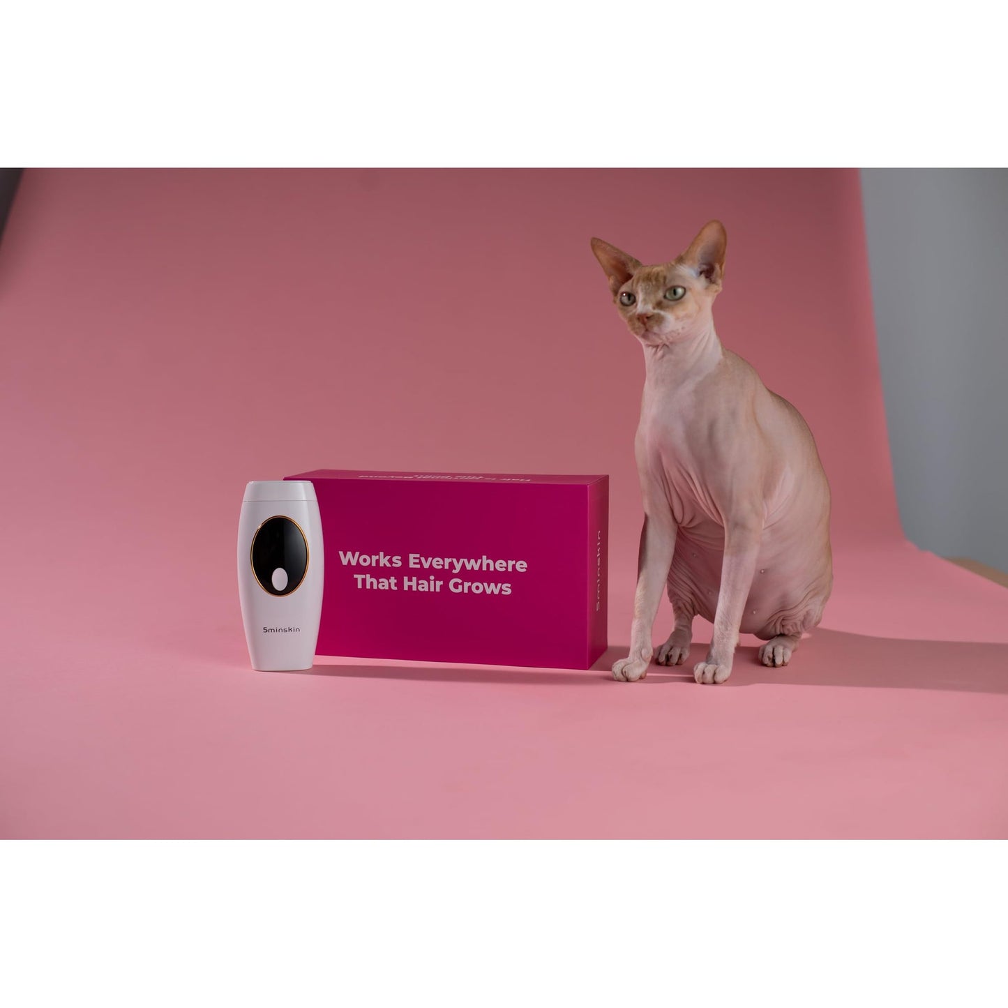 5minskin Hair Laser Removal Handset 2.0 - IPL Facial Hair Removal | At-Home Light Hair Removal Women, Men | 999,999 Flashes | Painless Hair Remover - Medaid International