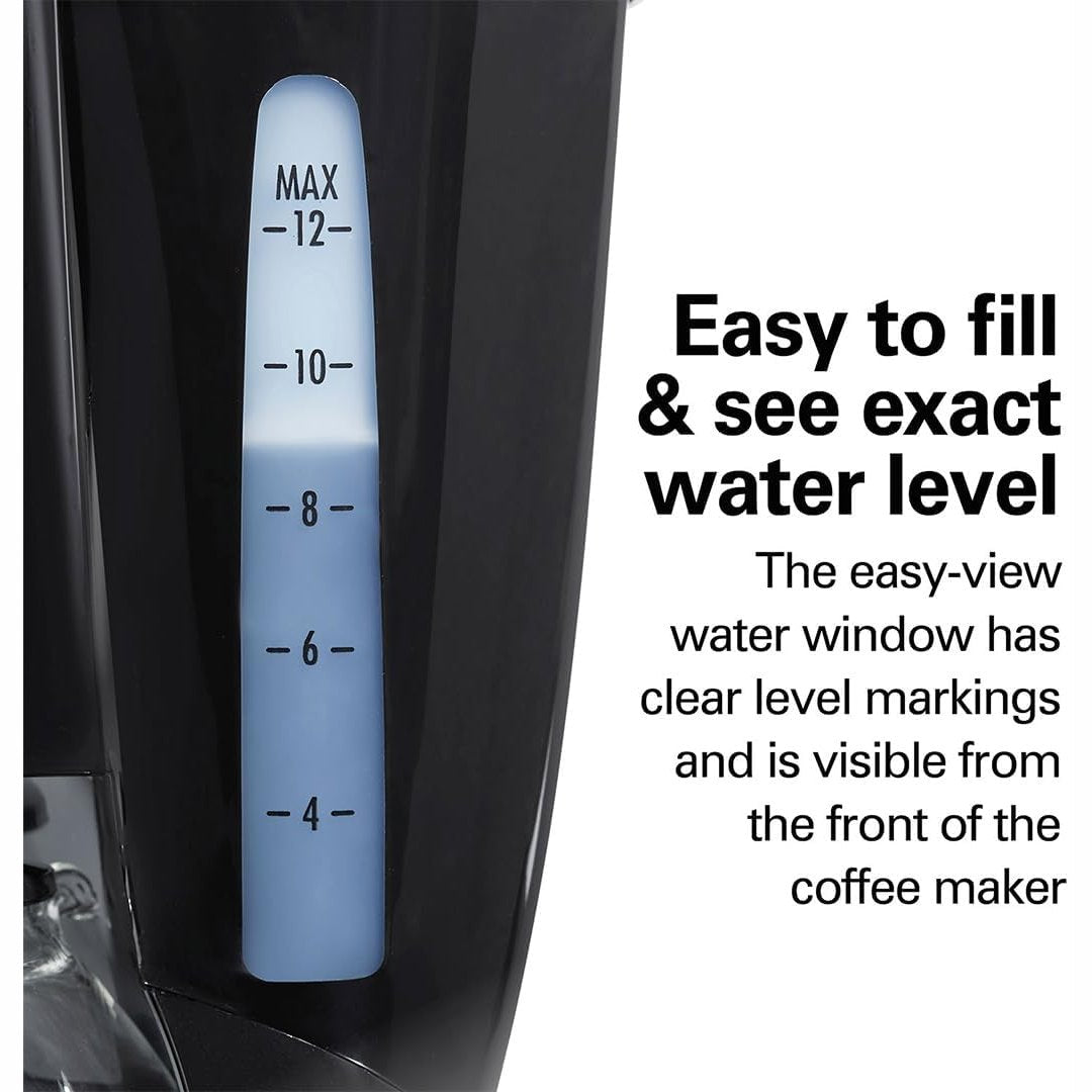 Black Coffee Maker 12 Cup - Medaid International