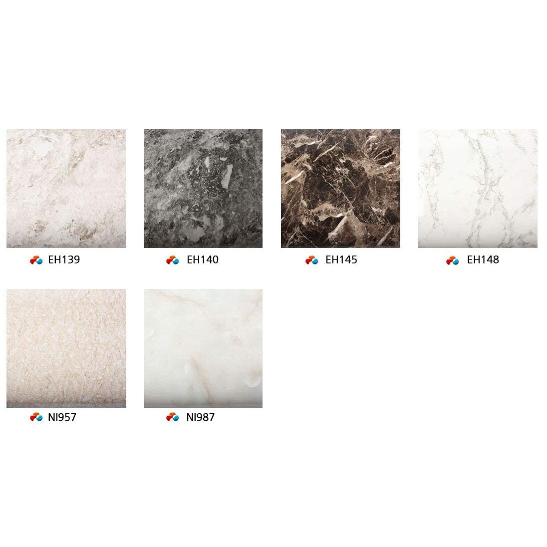 ROSEROSA Peel and Stick PVC Marble Self-Adhesive Wallpaper Covering Counter Top Shelf Liner Matte Oman (EH139 : 2.00 Feet X 6.56 Feet) - Medaid International