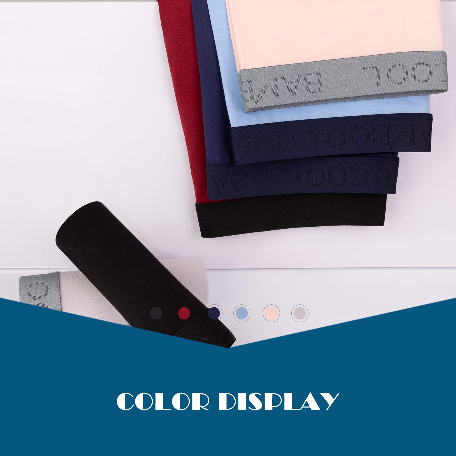 BAMBOO COOL Men's Underwear Boxer Briefs Soft Breathable Performance Underwear for Men 4 Pack S - Medaid International