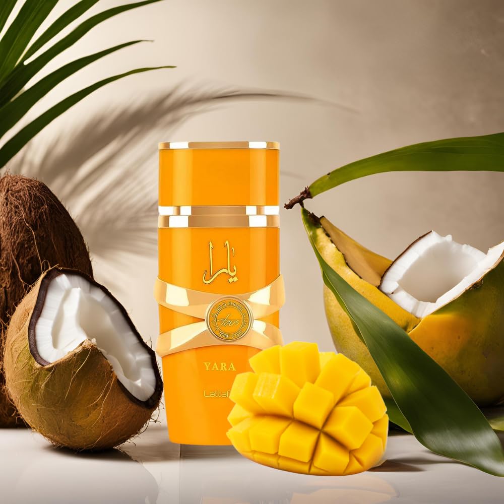 Lattafa Yara Tous - Tropical, Fruity, Floral, Vanilla - Eau de Parfum Long-Lasting Fragrance for Women, 3.40 Ounce / 100 ml - Medaid International