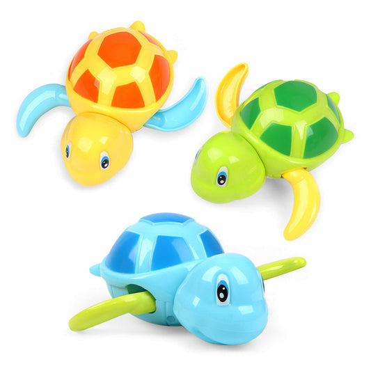 Bath Toys for Toddlers 1 2 3 4 5 Years Old,Pool Toys for Kids,Baby Funny Wind Up Swimming Turtle Bath Toy,Cute Floating Bathtub Water Toys,Gift for Preschool Child Boys Girls (3 Pcs) - Medaid International