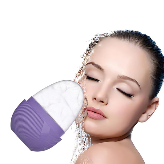 Ice Roller for Face and Eyes,Reusable Egg Shaped Face Mold,Facial Cooling Tool for Shrink Pores Anti Wrinkle Reduce Puffiness, Skin Care,Silicone Beauty Ice Massager - Medaid International