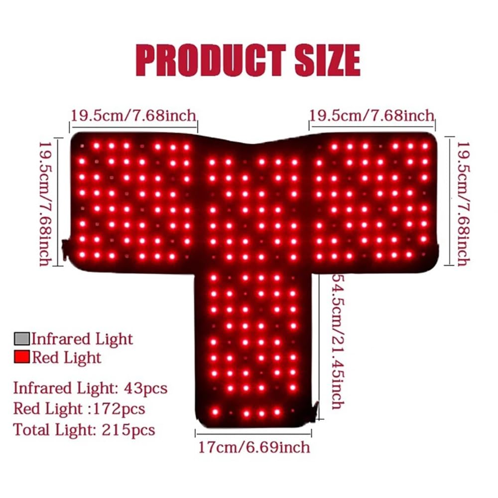 Red Light Therapy Hair Wrap - 660nm Red & 850nm Infrared Light, 10-90 Min Auto Shutoff, Portable Design for Stimulating Hair Growth & Activating Follicles. - Medaid International