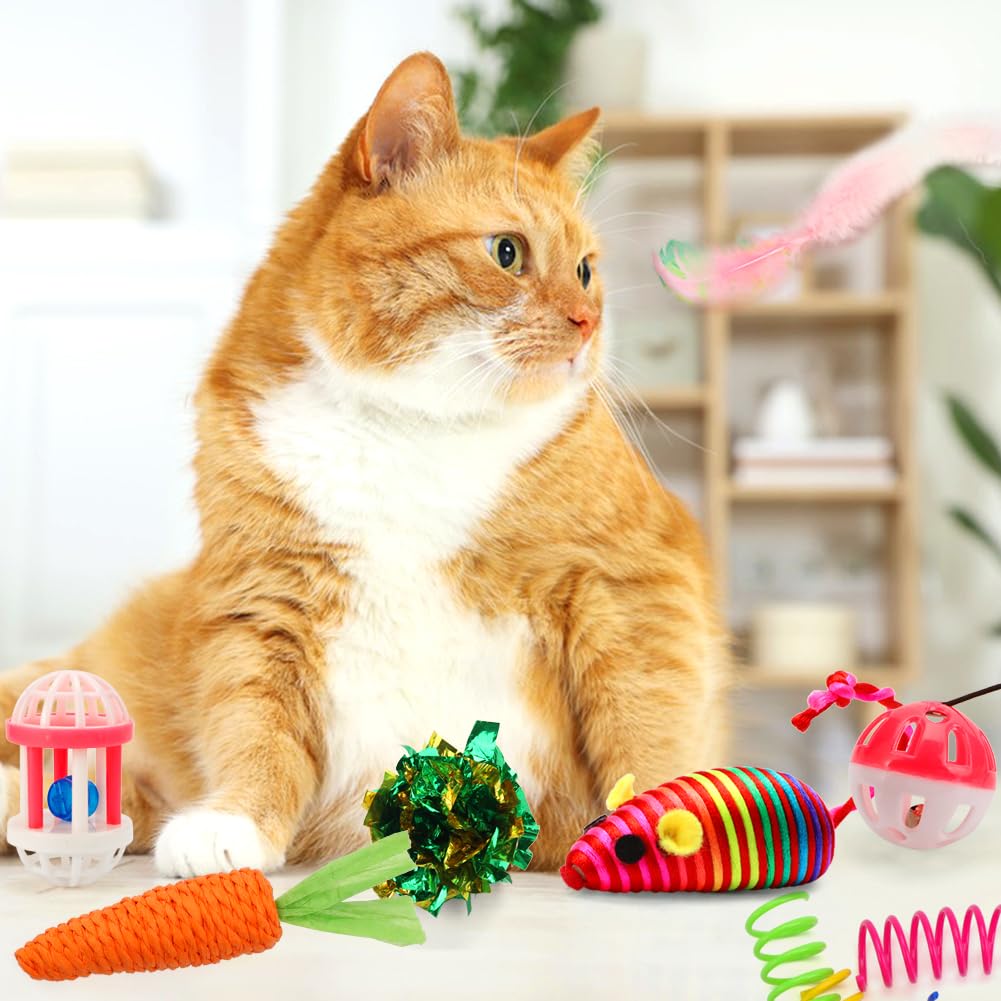 GWAHSA Cat Advent Calendar 2025, 24 Days Christmas Countdown Calendar with Assorted Interactive Cat Toys for Indoor Kitten Cats Pet Surprise Xmas Gifts for Cat Lovers Women - Medaid International