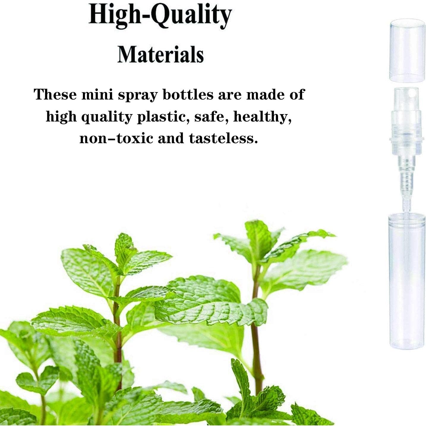 Csdtylh Mini Spray Bottle 100PCS 2ML Clear Plastic Empty Sample Containers Fine Mist Perfume Travel Refillable Spray Bottle Perfume Atomizer Small Travel Size Spray Bottle for Cleaning, Essential Oils - Medaid International