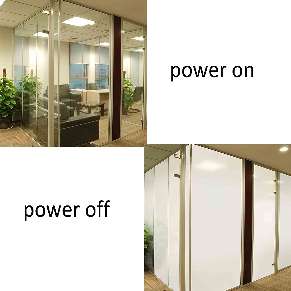 Switchable Adhesive Smart Film PDLC Electronic Smart Tint Glass Sticker for Home Office Window, 6Inch x 8.2Inch - Medaid International