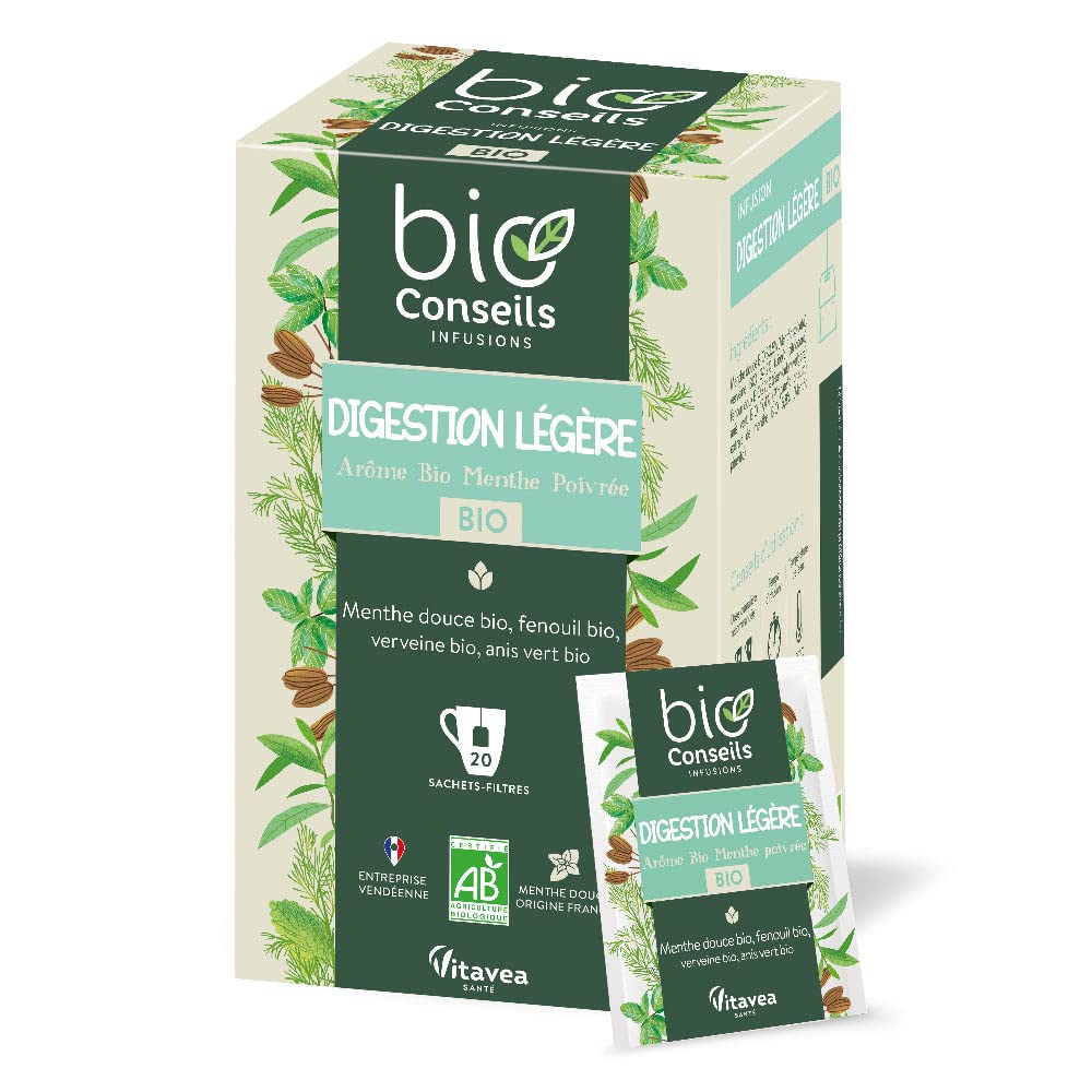 Bioconseils Bio Digestion Légère Infusion Boissons Vertes 20 Sachets - Medaid International