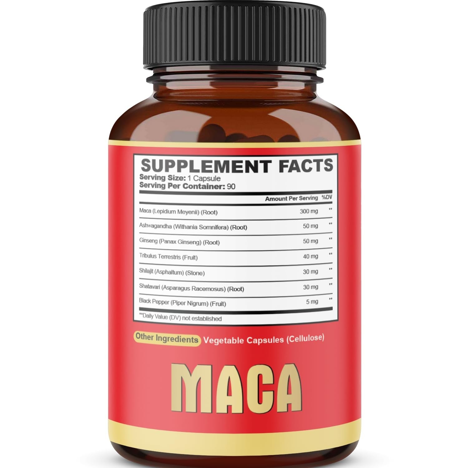 Maca Root Capsules - Supports Natural Health - Energy - Performance & Mood Supplement - Enhanced Blood Flow 3-Month Supply - Medaid International