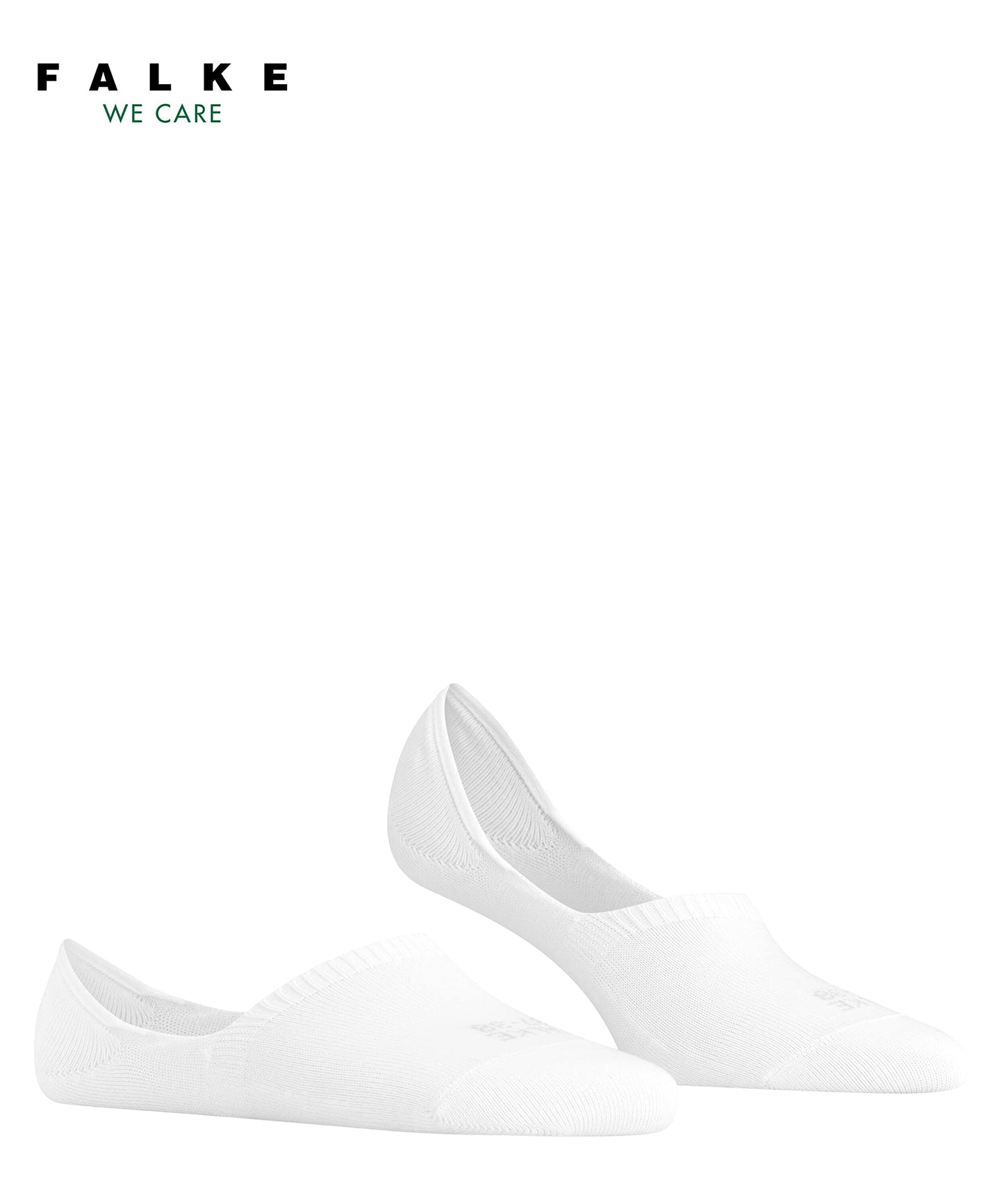 FALKE Women Step High Cut Invisible W 1 Pair, White (White 2000), 6.5-7.5 - Medaid International