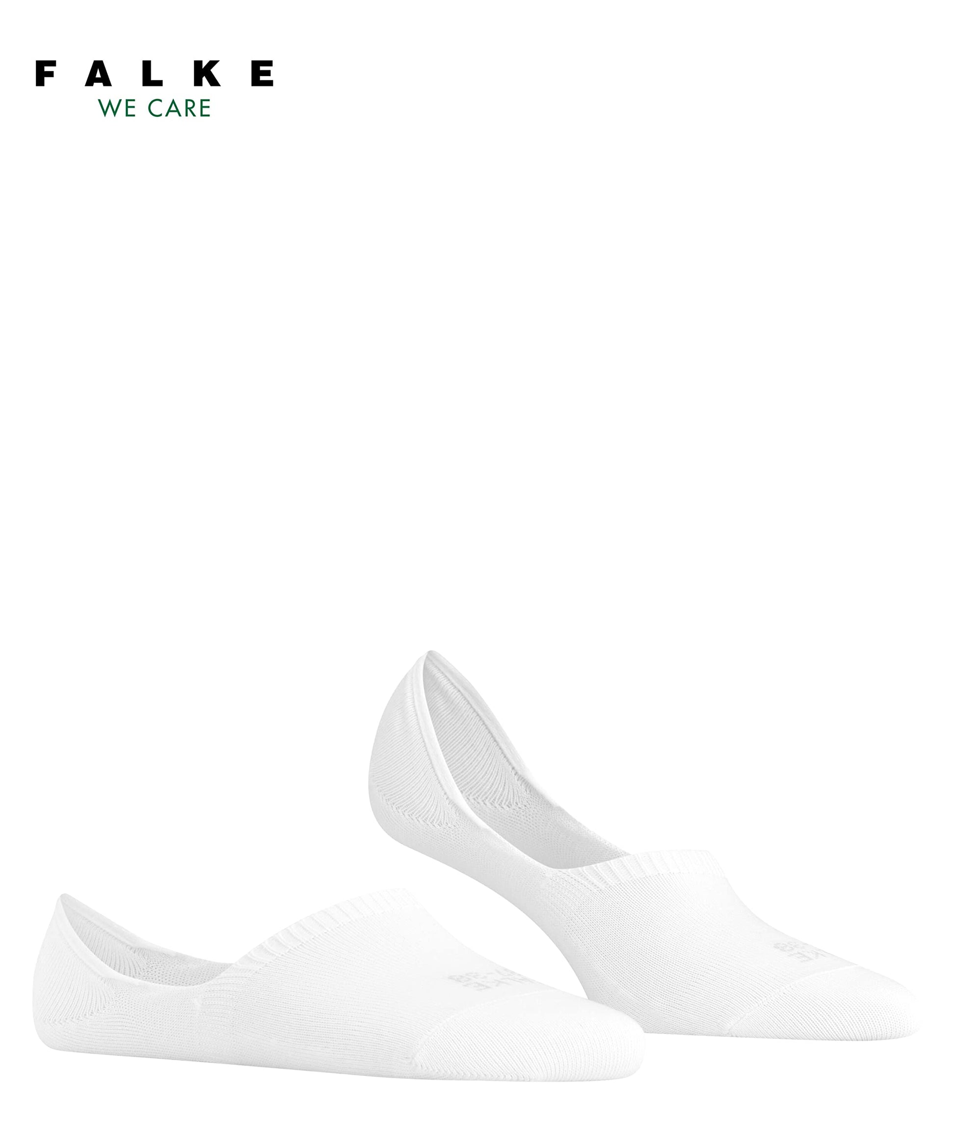 FALKE Women Step High Cut Invisible W 1 Pair, White (White 2000), 6.5-7.5 - Medaid International