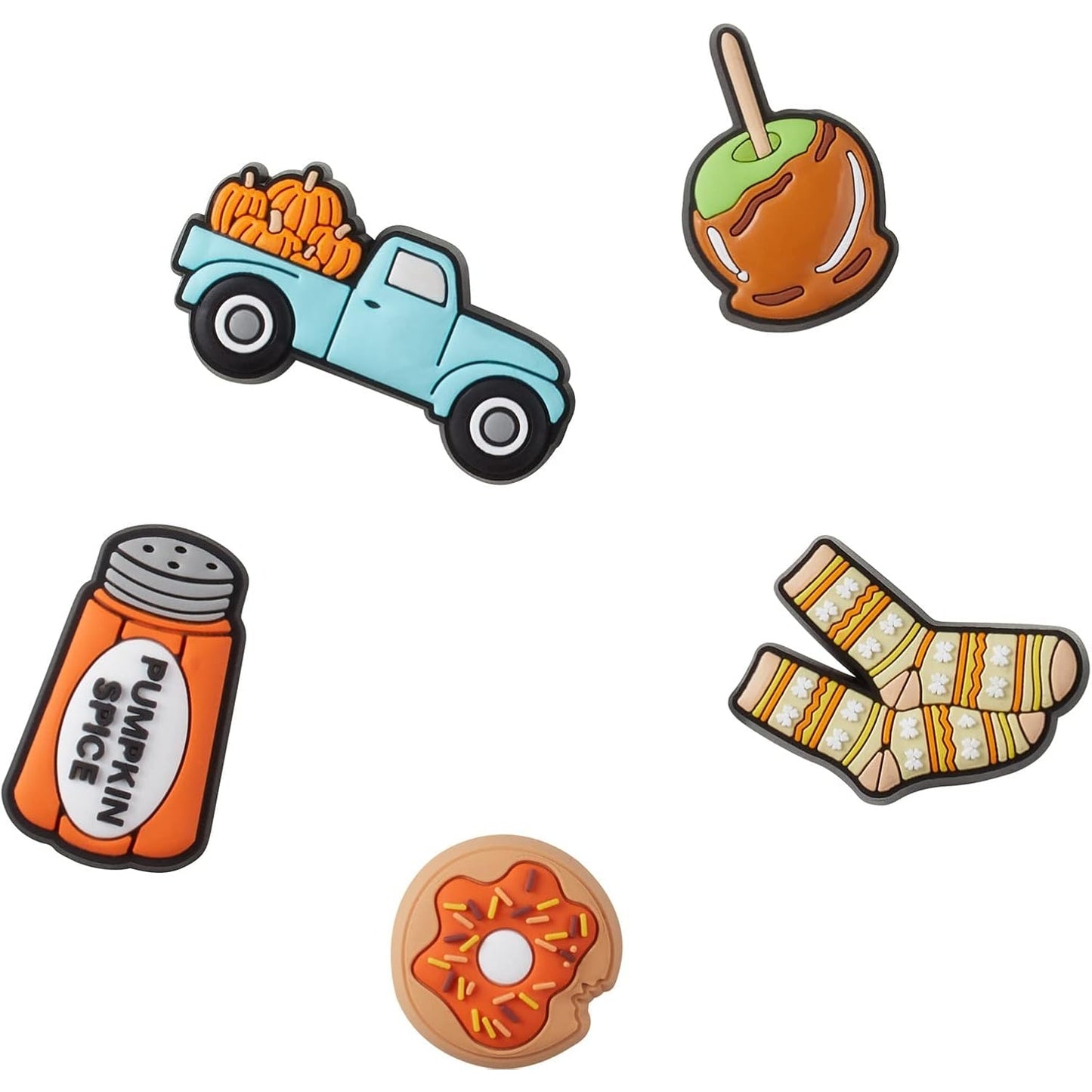 Crocs unisex-adult Jibbitz Shoe Charms - Halloween Multi Pack, Horror Charms - Medaid