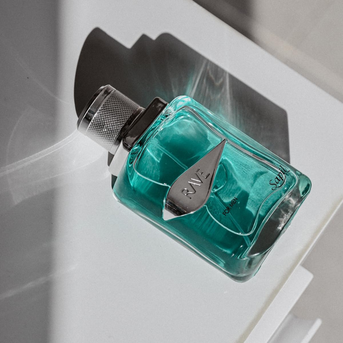 Sapil Rave 100 ml Eau De Toilette Men - Long-Lasting Dubai Toilette, Fresh Spicy Aromatic Scent for Daily Wear, Arabic Toilette with Unique Calabrian Bergamot & Pepper Notes [100 ml - 3.4 oz] - Medaid International