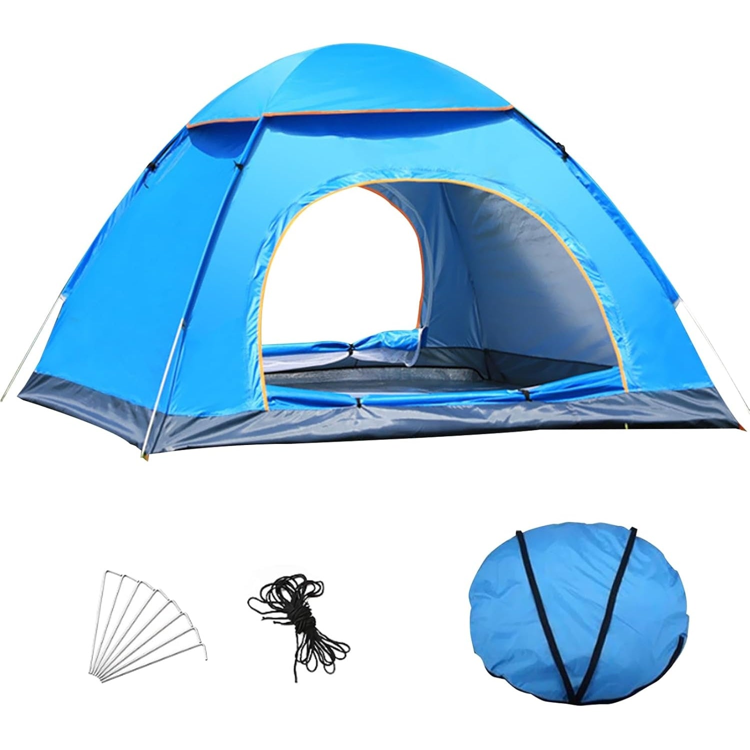 DAYONG Camping Tent for 2-3 People, Automatic Pop-Up Beach Tent, Portable Instant Tent with Carry Bag, Waterproof Dome Tent for Picnics, Travel, Hiking. - Medaid - Lebanon