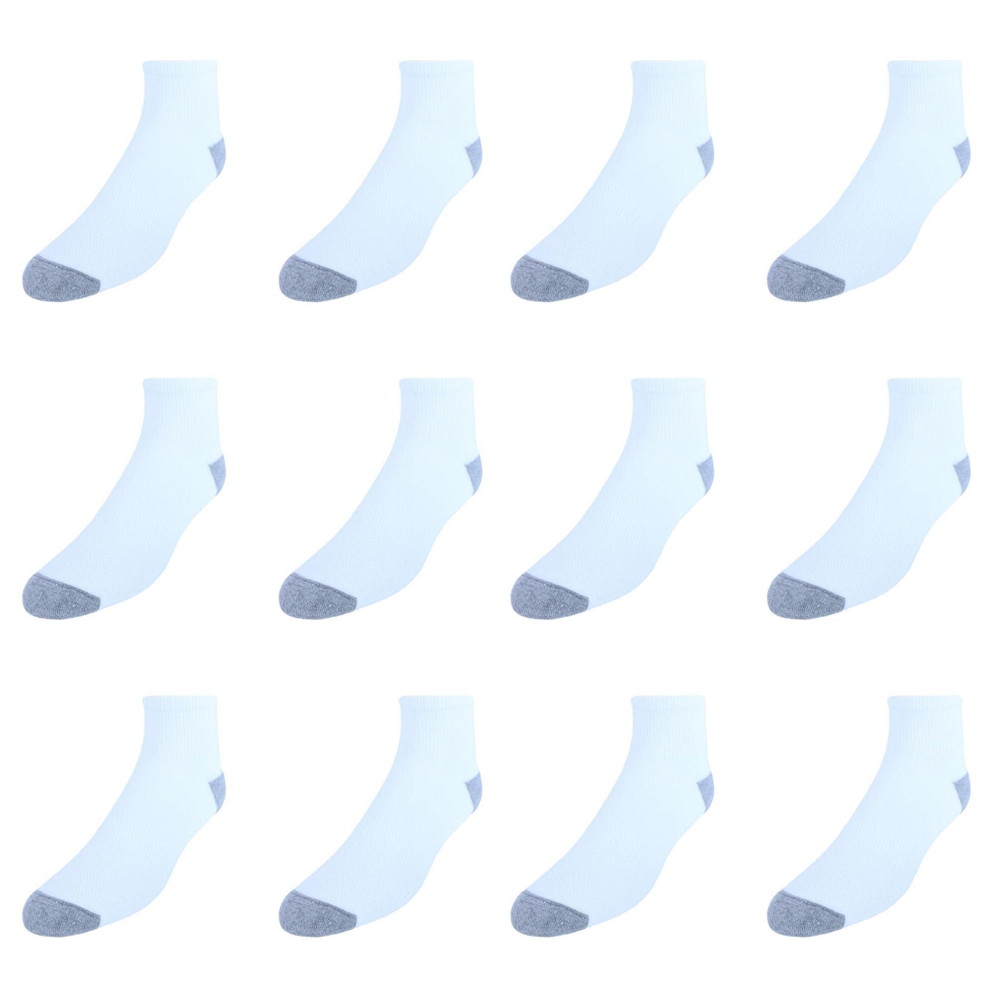 Hanes mens X-temp Lightweight Ankle Socks, 12-pair Pack Casual Sock, White, 6 12 US - Medaid International