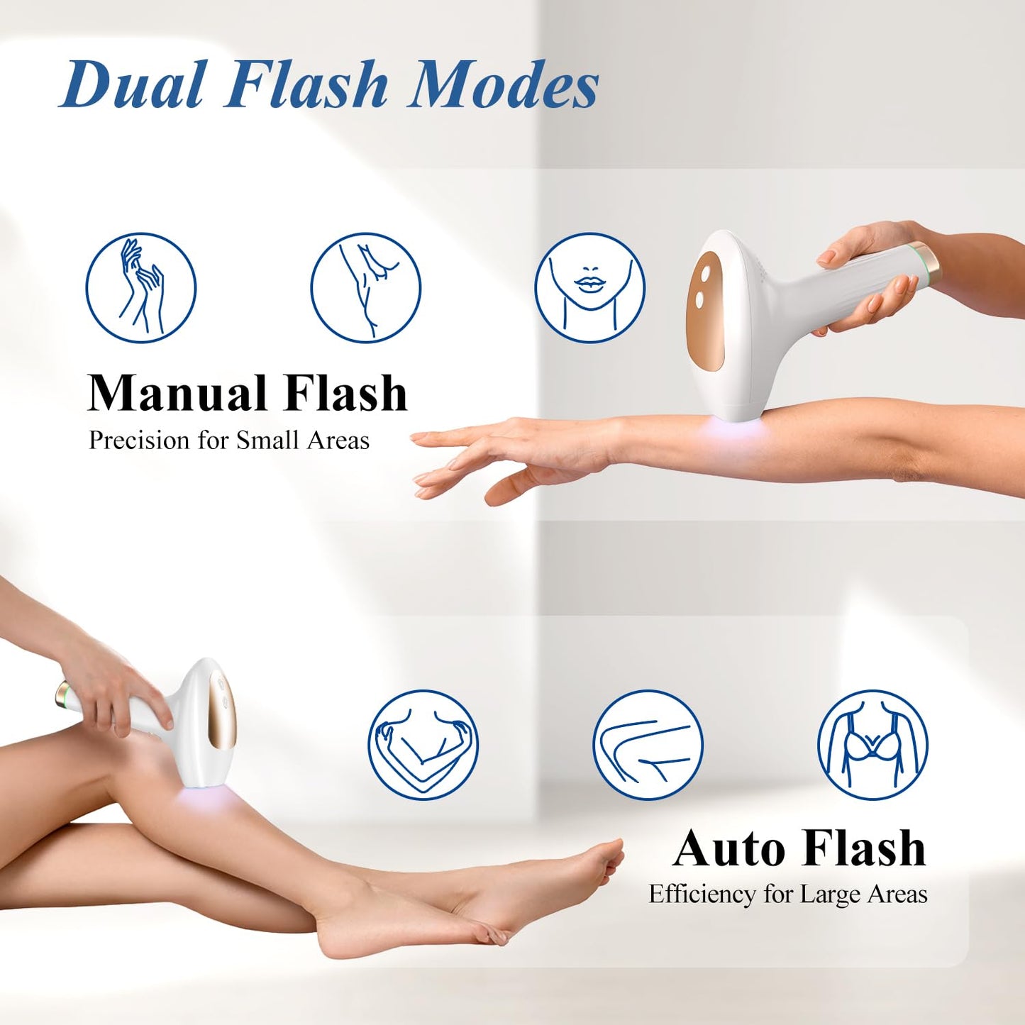 Xsoul Hair Removal with Cooling, Painless IPL Hair Removal Device for Women and Men, at-home Hair Remover for Armpits, Legs, Face, and Bikini Line - Medaid International