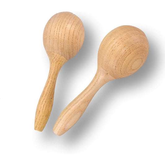 Voggy's Maracas Percussion Musical Instrument Made of Wood for Children from 3 Years - Child-Friendly Size - Medaid International