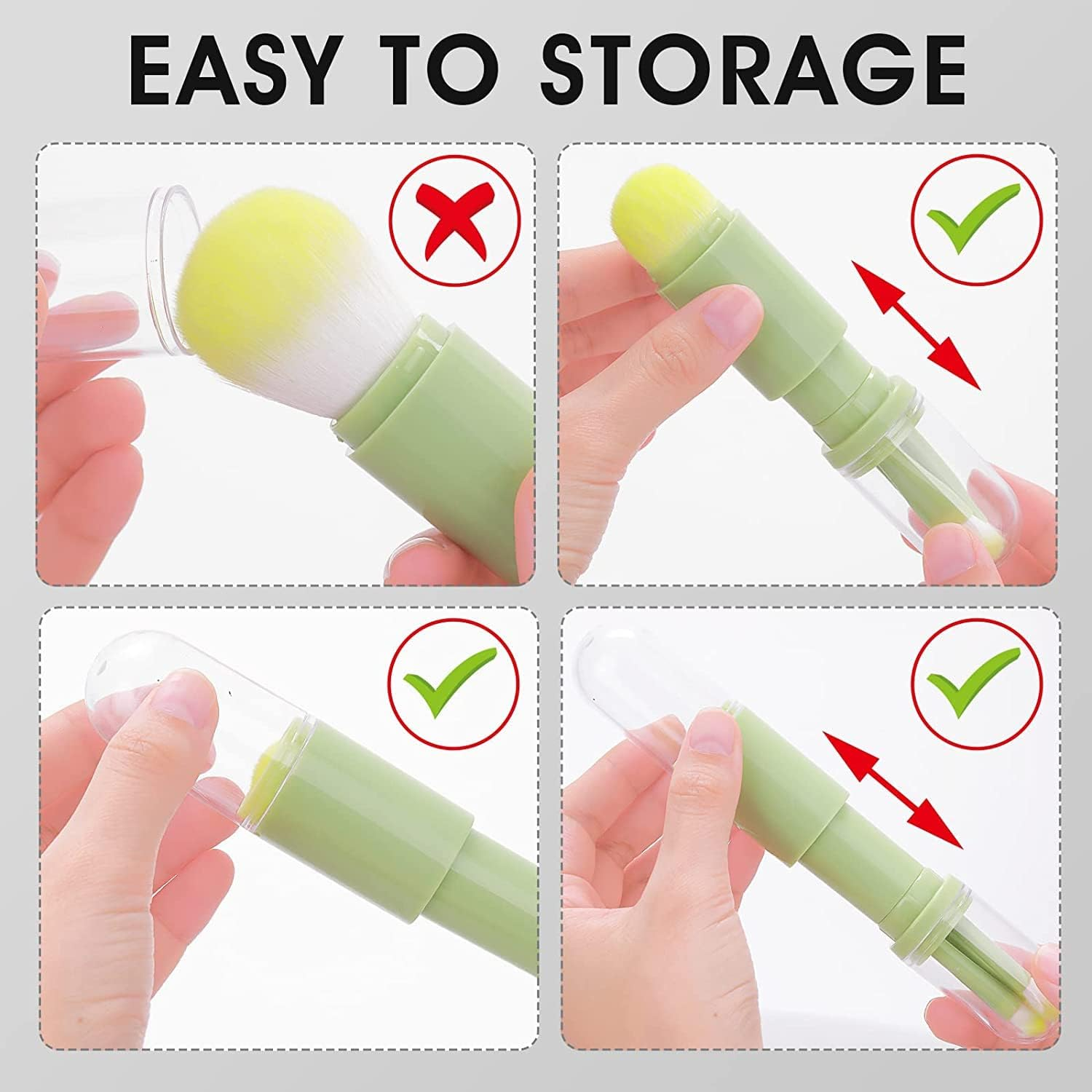 4-in-1 Portable Makeup Brush Set - Medaid International