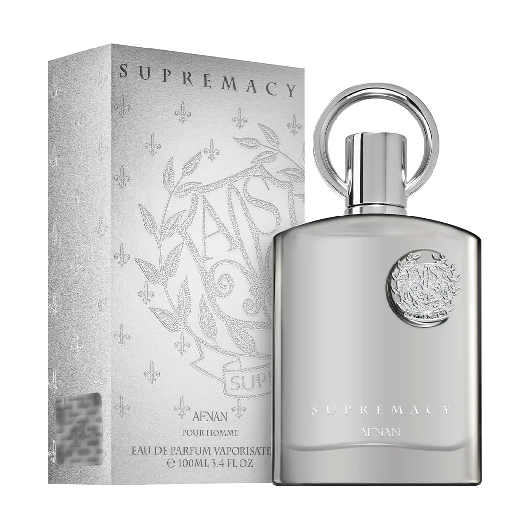 Afnan Supremacy Silver Eau de Parfum for Men, 3.4 Fl. Oz - Medaid International