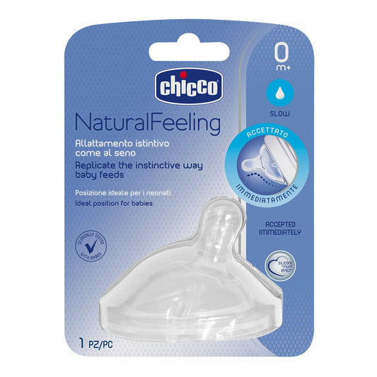 Chicco Nipple Natural feeling slow 0m+ - Medaid International