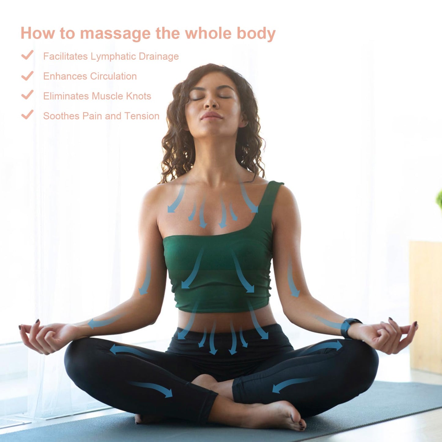 HAZUU Stainless Steel Gua Sha Tool & Acupuncture Pen- Deep Tissue Massage & Pain Relief Therapy with Trigger Point - Full Body Self-Massage Acupressure Bar for Relaxation (JGS-3) - Medaid International