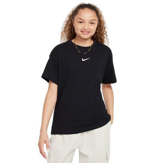Nike Unisex Kid's Big Girls' Club Essential T-Shirt, Black - Medaid International