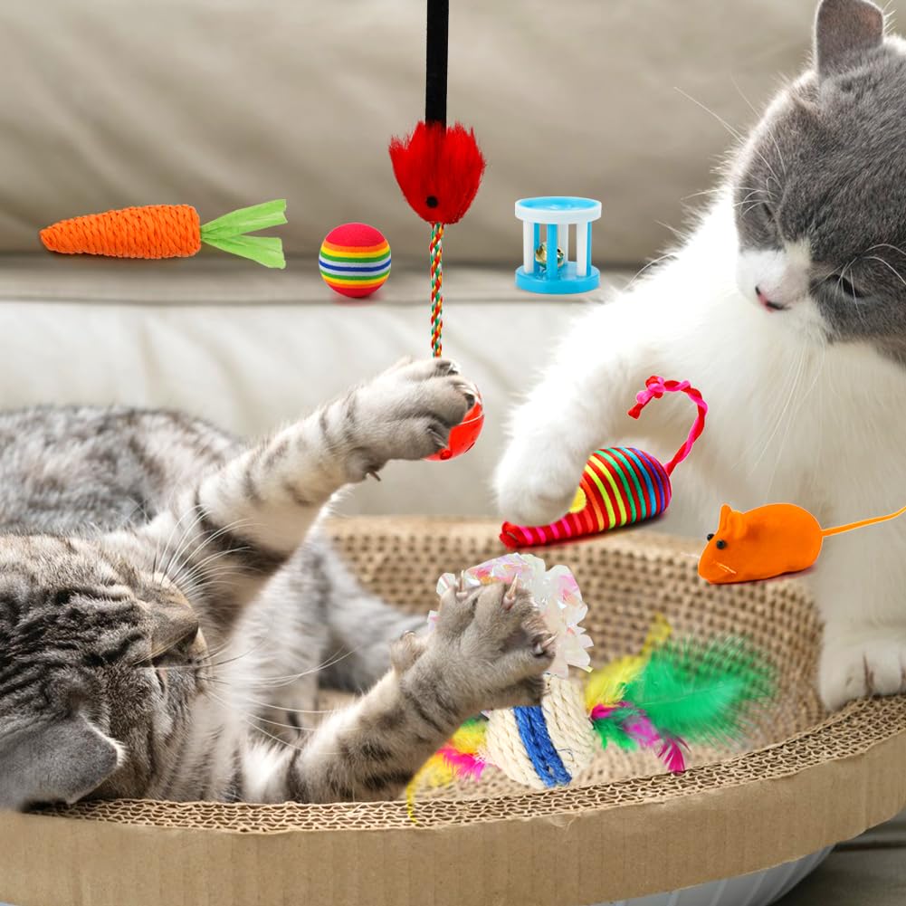 GWAHSA Cat Advent Calendar 2025, 24 Days Christmas Countdown Calendar with Assorted Interactive Cat Toys for Indoor Kitten Cats Pet Surprise Xmas Gifts for Cat Lovers Women - Medaid International