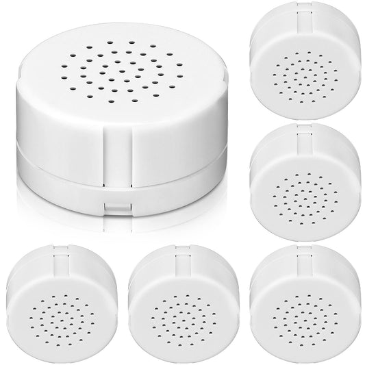 Handepo 6 Pcs White Sound Recorder Voice Recorder Music for Stuffed Animal Toy Recording Device Recordable Sound Module, Record Messages for Plush Toy Doll Stuffed Bear Pillow(20 Seconds) - Medaid International