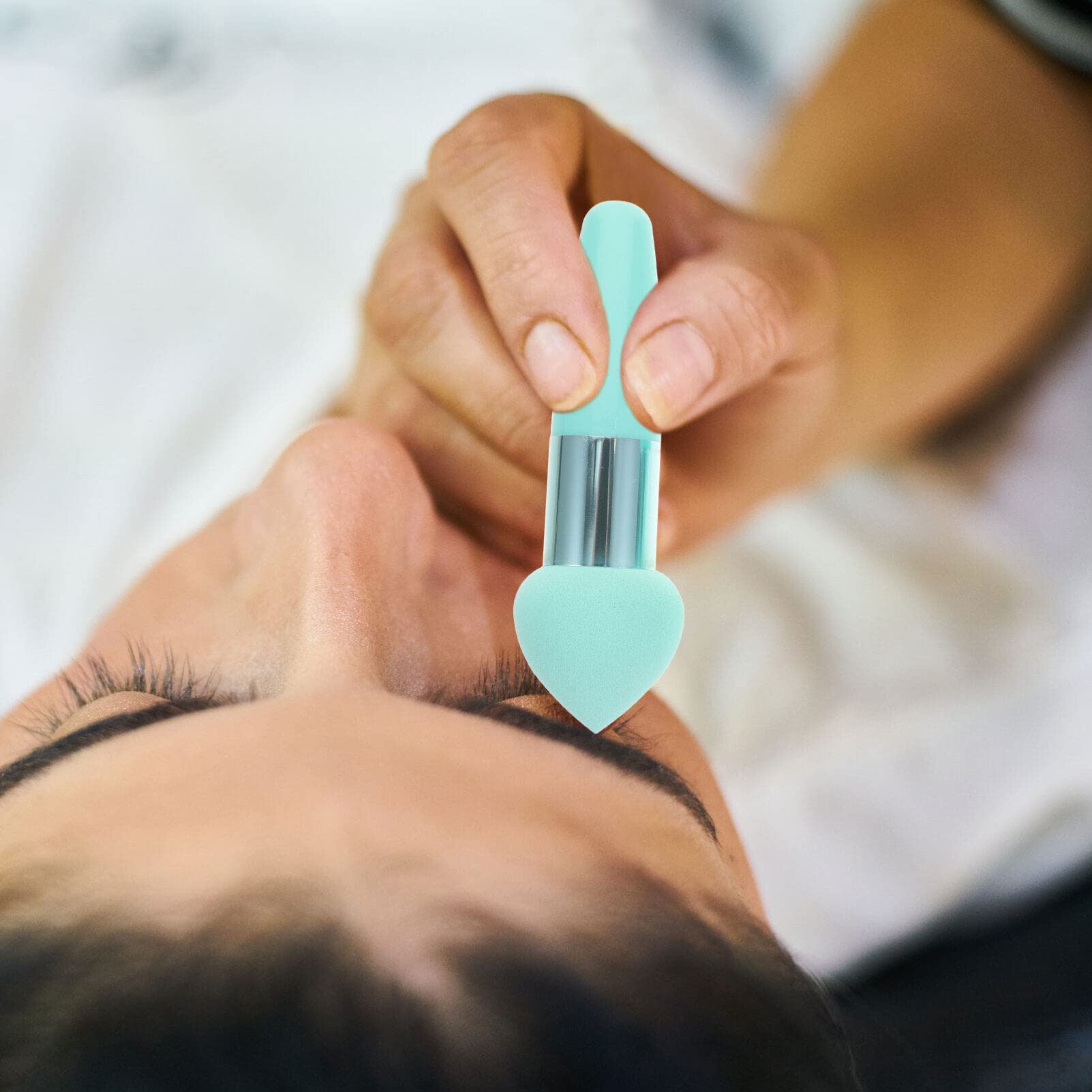 Beaupretty Beauty Pen Set - 3Pcs Mushroom Concealer Sponge Brush Set for Makeup Application Portable Compact Design for Travel Green - Medaid International