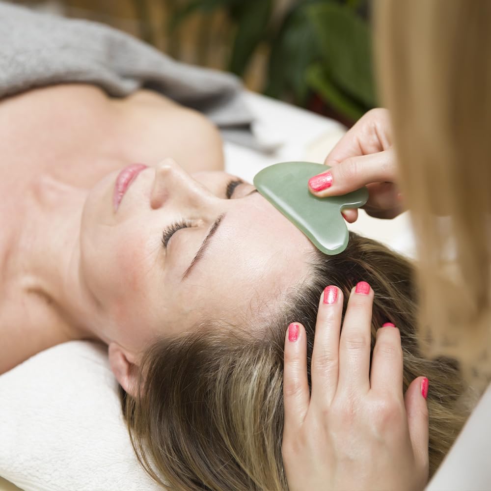 Green People, Gua Sha Massage Tool, Facial Tools, Ease Tension and Puffiness from The face - Medaid International