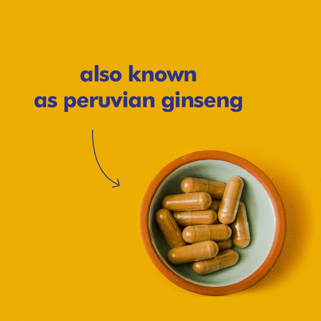 Santo Remedio Maca, Helps Support Healthy Energy Levels, Dietary Supplement, 750 mg per Serving, Vegetarian, No Artificial Flavors, No Artificial Colors, 90 Capsules, 90 Doses - Medaid International