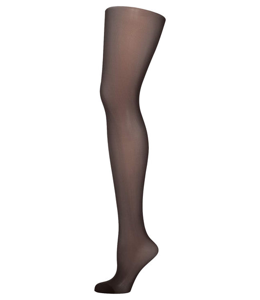 Wolford Individual 10 Tights For Women Sheer Shaping Pantyhose Reinforced Panty Shadow Toe Soft Waistband for All-Day Comfort Black Nearly Black X-Large - Medaid International