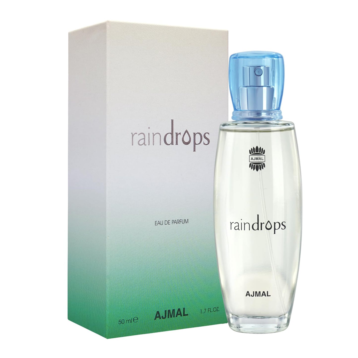 Ajmal Rain Drops Perfume – Women Fresh & Floral Scent with Fruity Notes, Inspired by Rain & Ocean Breeze, Long-Lasting Eau de Parfum, Made in Dubai – 50ml / 1.7 fl oz - Medaid International