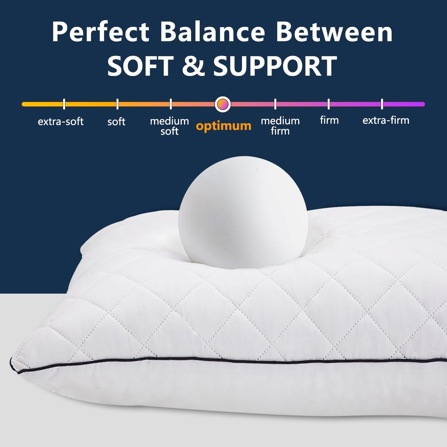 1 MIDDLE ONE Body Pillow, Memory Foam Body Pillows for Adults Sleeping, Long Pillow for Bed, Big Large Firm Full Body Pillow for Side Sleeper, 20x54 Inch, White - Medaid International