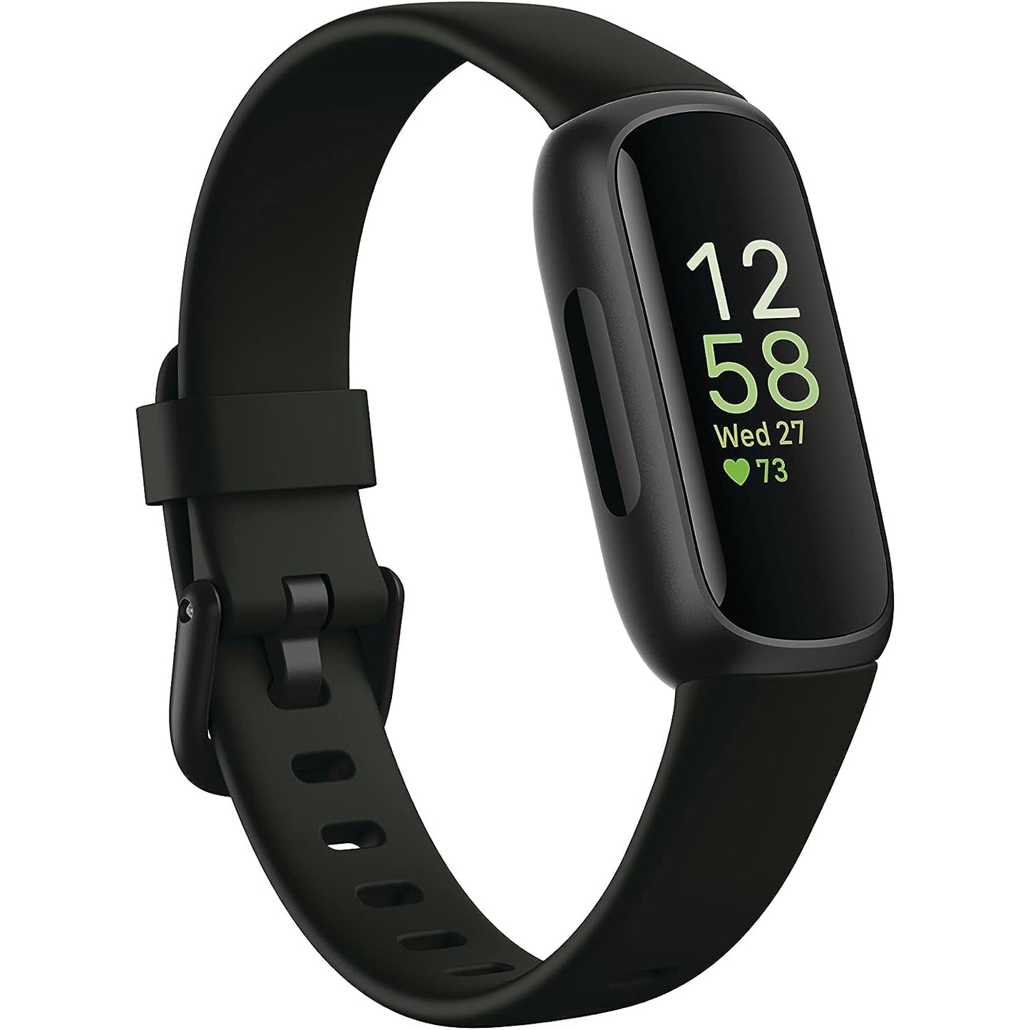 Fitbit Inspire 3 Health &-Fitness-Tracker with Stress Management, Workout Intensity, Sleep Tracking, 24/7 Heart Rate and more, Midnight Zen/Black One Size (S & L Bands Included) - Medaid