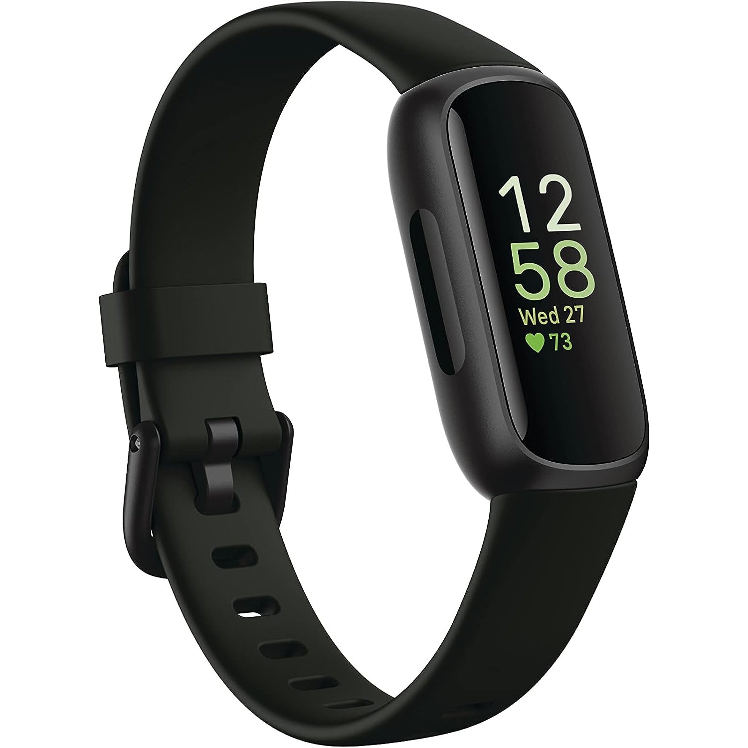 Fitbit Inspire 3 Health &-Fitness-Tracker with Stress Management, Workout Intensity, Sleep Tracking, 24/7 Heart Rate and more, Midnight Zen/Black One Size (S & L Bands Included) - Medaid