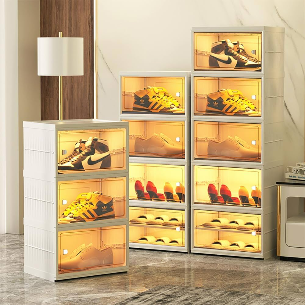 6 Layers Modern Simplicity Transparent Shoe Box Drawer - Medaid International