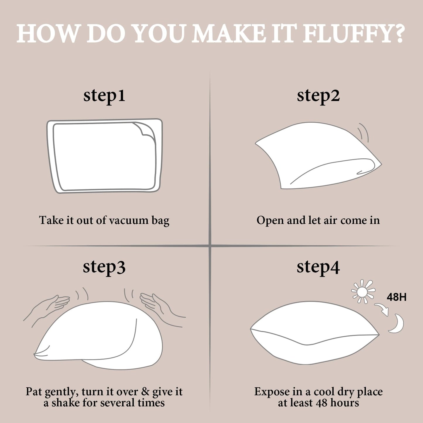 BHZ Satin Goose Down Feather Pillows King Size Set of 2 with Satin Pillowcase for Hair and Skin, Cooling Pillow Cases Similar to Silk Pillow Cases, Christmas Decorative Gifts for Women, Mom Men, Grey - Medaid International