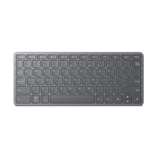 Lenovo Multi-Device Wireless Bluetooth Keyboard, Connect Up to 3 Devices Simultaneously, Compatible with iOS, Android, Windows, Slim Profile, Rechargeable, 60-Hour Battery Life, Iron Grey - Medaid International