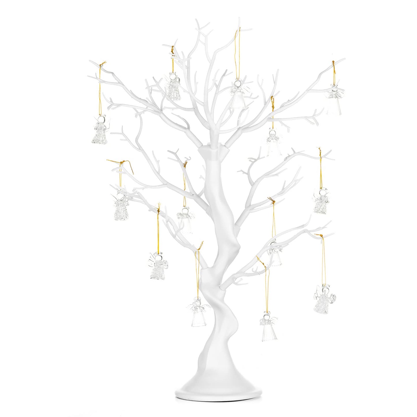 Nuptio White Christmas Tree Branch Artificial 22.8 inch Tall Manzanita Tree Centerpiece Wedding Centerpieces for Tables, Decorative Ornament Display Tree Branches for Decoration Weddings (1 Pc) - Medaid International
